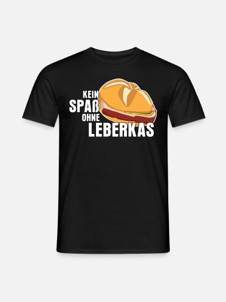 Leberkäse Fleischkas Spaß mit Leberkas - Männer T-Shirt - Schwarz