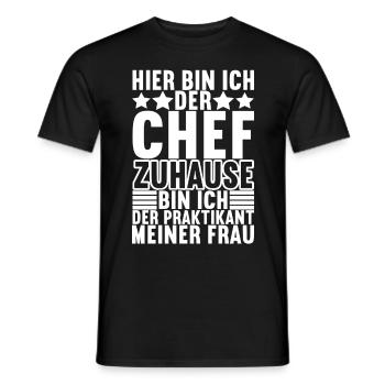 Abteilungsleiter Chef - Männer T-Shirt - Schwarz - Vorne - AI Model Male 178 light (178cm)