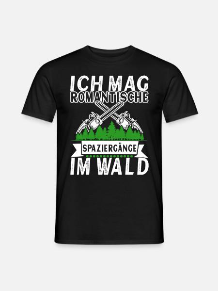 Holzfäller Förster - Männer T-Shirt - Schwarz