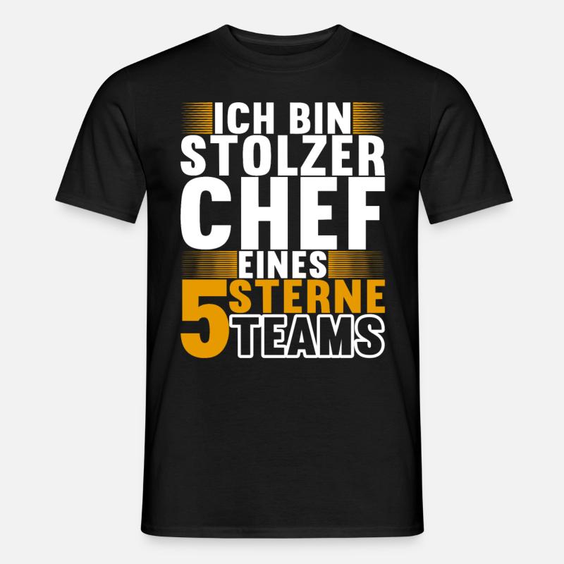 Abteilungsleiter Chef - Männer T-Shirt - Schwarz