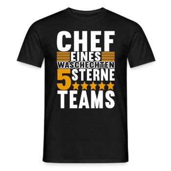 Abteilungsleiter Chef - Männer T-Shirt - Schwarz - Vorne - AI Model Male 178 light (178cm)