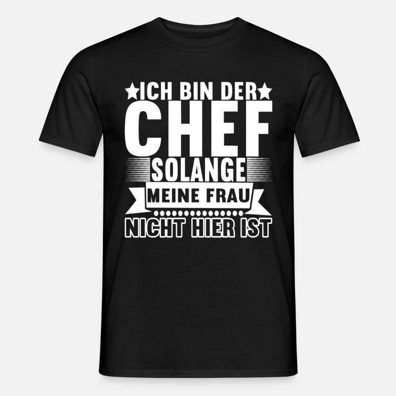 Abteilungsleiter Chef - Männer T-Shirt - Schwarz