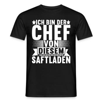 Abteilungsleiter Chef - Männer T-Shirt - Schwarz - Vorne - AI Model Male 178 light (178cm)