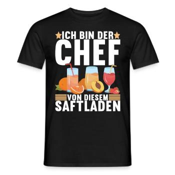 Abteilungsleiter Chef - Männer T-Shirt - Schwarz - Vorne - AI Model Male 178 light (178cm)
