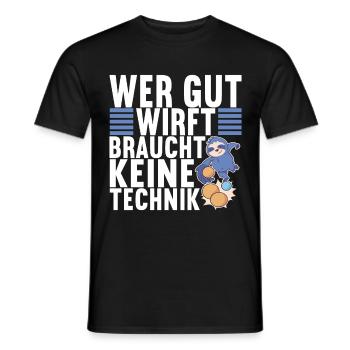 Boule Petanque - Männer T-Shirt - Schwarz - Vorne - AI Model Male 178 light (178cm)