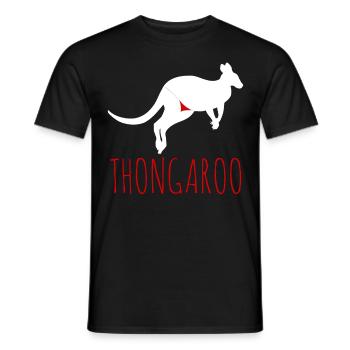 Kangaroo Thoung Kangaroos - Men's T-Shirt - black - Front - AI Model Male 178 light (178cm)