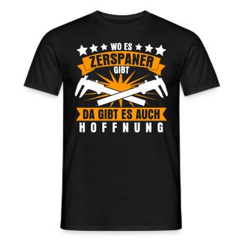 Zerspaner Spruch Zerspanungsmechaniker - Männer T-Shirt - Schwarz - Vorne - AI Model Male 178 light (178cm)