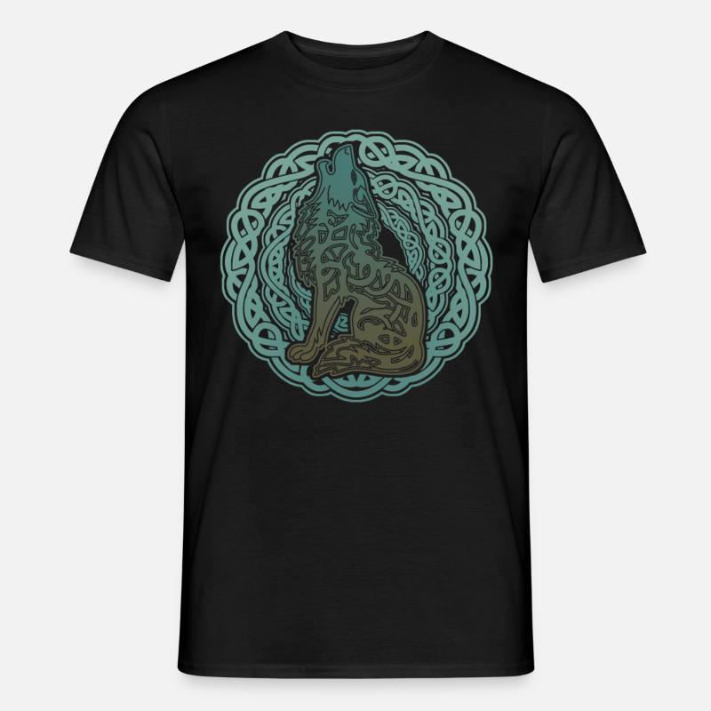 Wolf Odins Wikinger Wölfe Valhalla - Männer T-Shirt - Schwarz