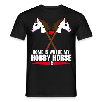 Hobby Horse Steckenpferd Hobbyhorse - Men's T-Shirt - black - Front - AI Model Male 178 light (178cm)