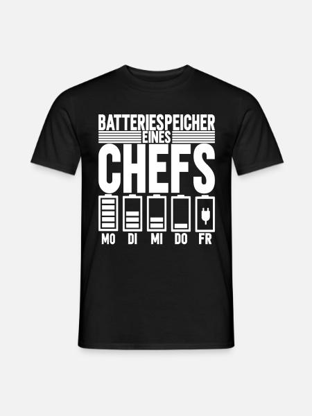 Abteilungsleiter Chef - Männer T-Shirt - Schwarz