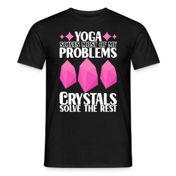 Yoga Yogi Relax - Men's T-Shirt - black - Front - AI Model Male 178 light (178cm)