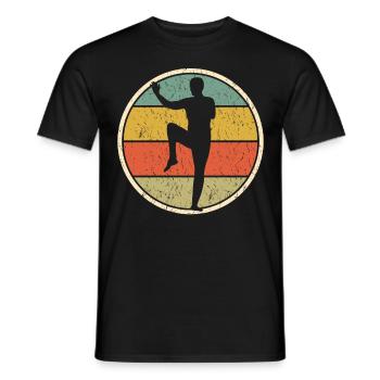 Qigong Qi Gong Retro Chigong - Männer T-Shirt - Schwarz - Vorne - AI Model Male 178 light (178cm)