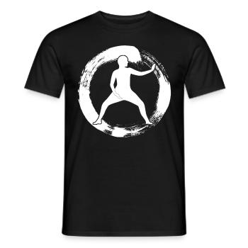 Qigong Qi Gong Karate Chigong - Männer T-Shirt - Schwarz - Vorne - AI Model Male 178 light (178cm)
