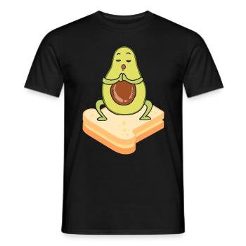 Avocado Toast - Männer T-Shirt - Schwarz - Vorne - AI Model Male 178 light (178cm)
