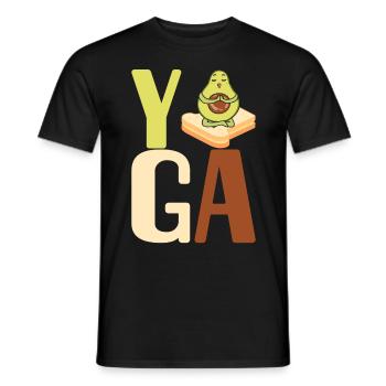 Avocado Toast - Männer T-Shirt - Schwarz - Vorne - AI Model Male 178 light (178cm)