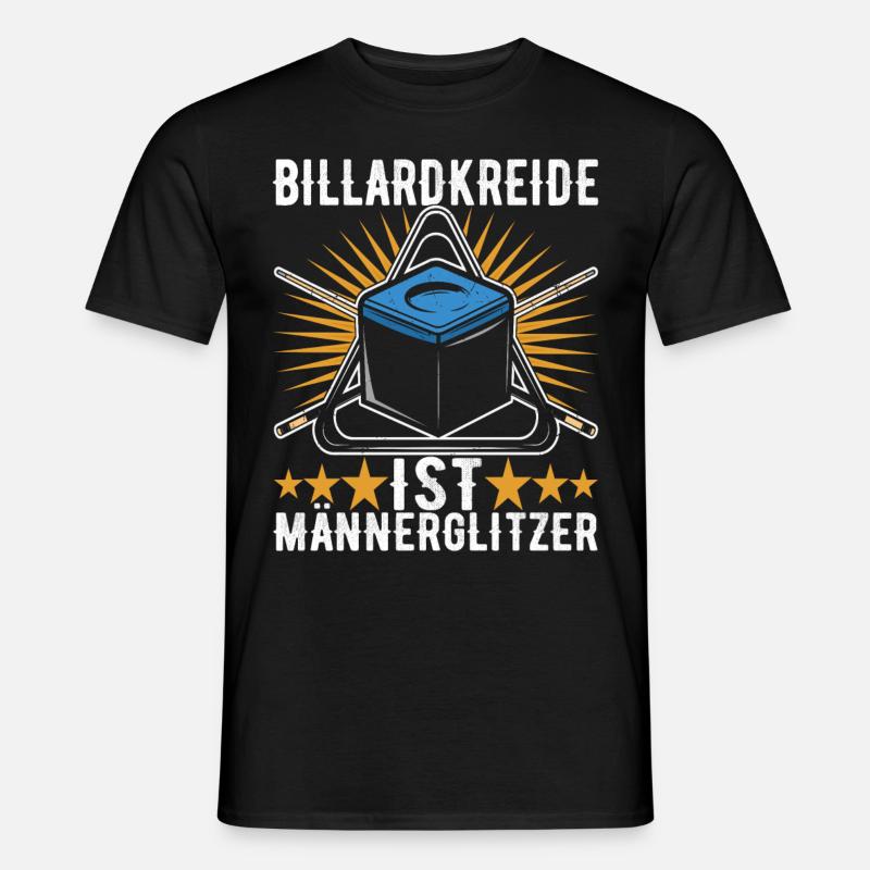 Pool Billard - Männer T-Shirt - Schwarz
