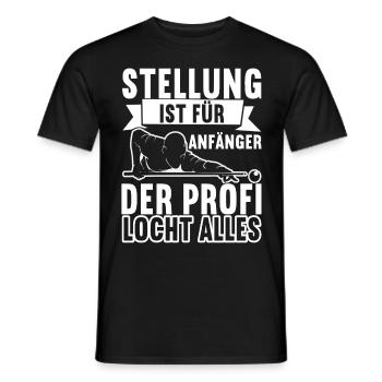 Pool Billard - Männer T-Shirt - Schwarz - Vorne - AI Model Male 178 light (178cm)