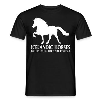 Icelandic Horse Perfect Horse Icelandic Horses - Men's T-Shirt - black - Front - AI Model Male 178 light (178cm)