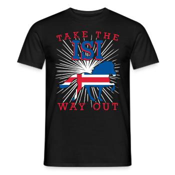 Icelandic Horse Icelandic Riding Icelandic Horses - Men's T-Shirt - black - Front - AI Model Male 178 light (178cm)