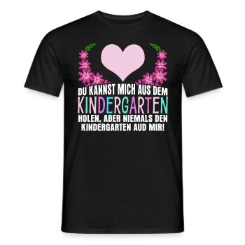 Kindergarten Witz Erzieherin Erzieher - Männer T-Shirt - Schwarz - Vorne - AI Model Male 178 light (178cm)