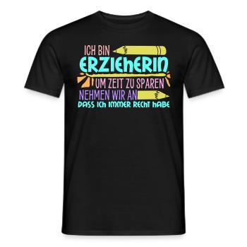 Erzieherin Erzieher Tagesmutter - Männer T-Shirt - Schwarz - Vorne - AI Model Male 178 light (178cm)