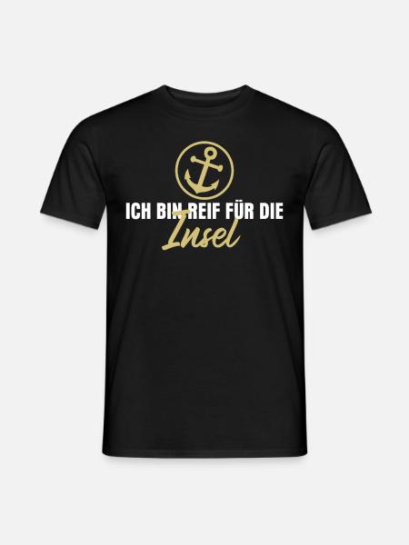Helgoland Usedom Amrum Norderney Rügen - Männer T-Shirt - Schwarz