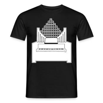 Eight-armed a Reinorgeln Saufen organ - Men's T-Shirt - black - Front - AI Model Male 178 light (178cm)