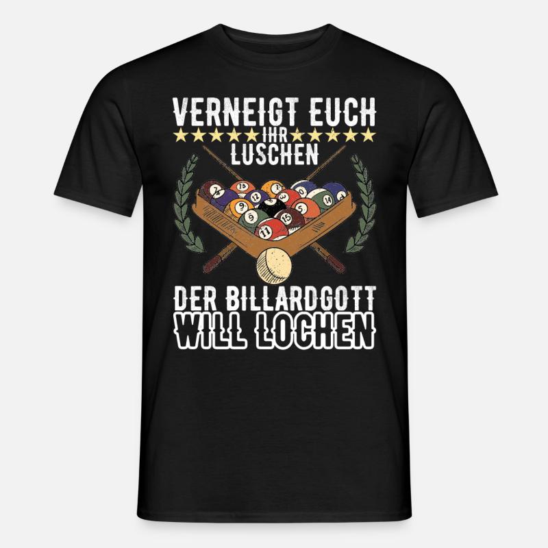 Pool Billard - Männer T-Shirt - Schwarz