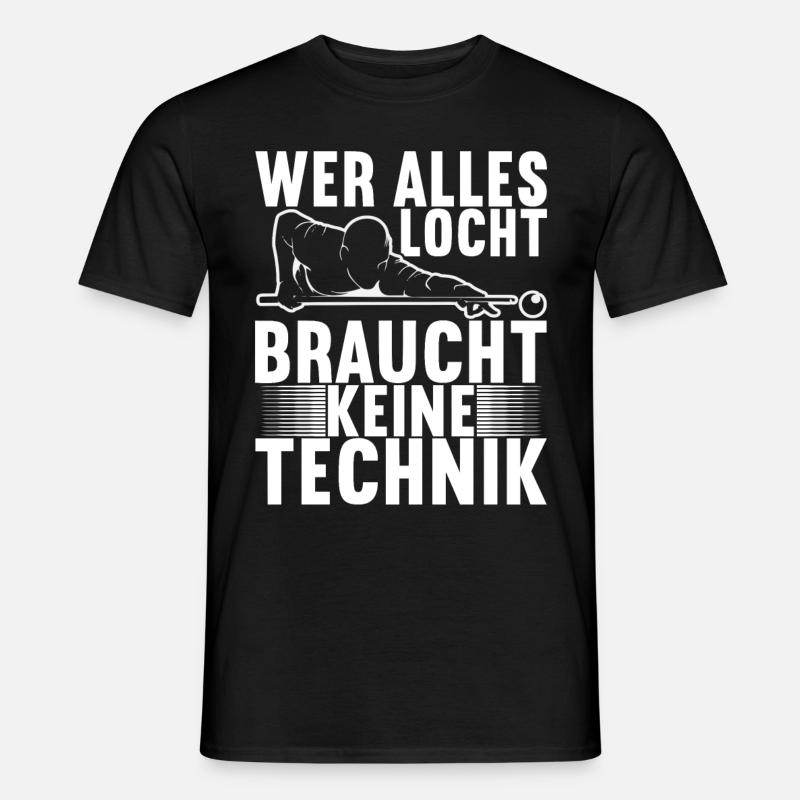 Pool Billard - Männer T-Shirt - Schwarz