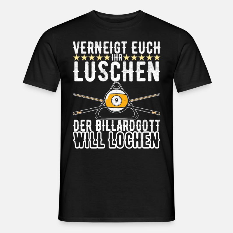 Pool Billard - Männer T-Shirt - Schwarz