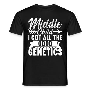 Enfants du milieu Frères et sœurs du milieu - T-shirt homme - noir - Devant - AI Model Male 178 light (178cm)