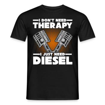 Displacement Tuner Therapy Motor Tuning - Men's T-Shirt - black - Front - AI Model Male 178 light (178cm)