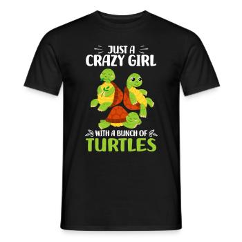 Schildkröten Liebhaberin | Schildkröte Geschenke - Männer T-Shirt - Schwarz - Vorne - AI Model Male 178 light (178cm)
