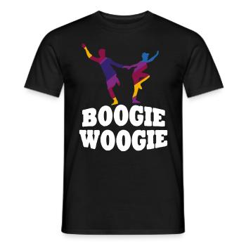 Boogie Woogie Tänzer Tanzen Swing - Männer T-Shirt - Schwarz - Vorne - AI Model Male 178 light (178cm)