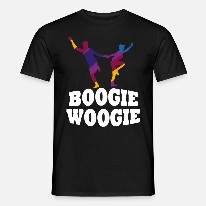 Boogie Woogie Tänzer Tanzen Swing - Männer T-Shirt - Schwarz