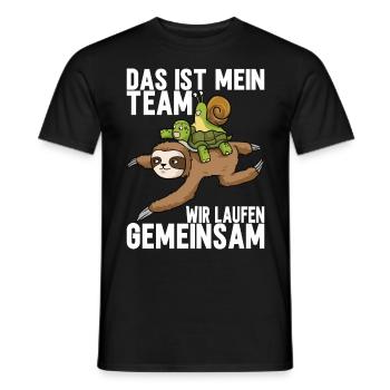 Joggen Sport Lustiger Spruch - Männer T-Shirt - Schwarz - Vorne - AI Model Male 178 light (178cm)