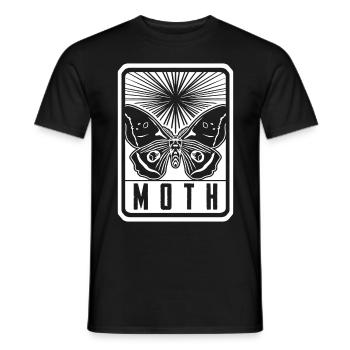Moth Motten Tarot Occult Motte Goth - Männer T-Shirt - Schwarz - Vorne - AI Model Male 178 light (178cm)