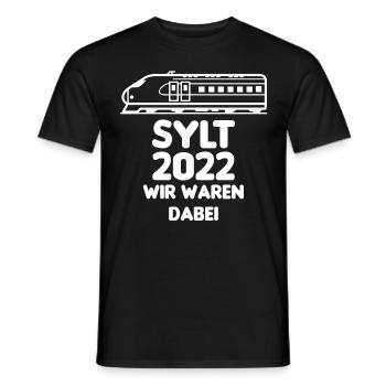 Sylt wir waren dabei - Party an Nordsee Urlaub - Männer T-Shirt - Schwarz - Vorne - AI Model Male 178 light (178cm)