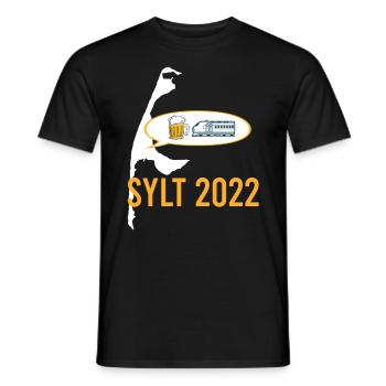 Sylt 2022 Weekend - Party on North Sea Holiday - Men's T-Shirt - black - Front - AI Model Male 178 light (178cm)