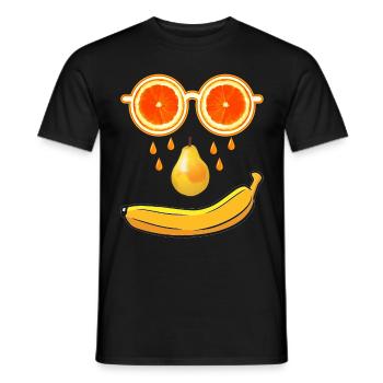 Summer Fruits - Men's T-Shirt - black - Front - AI Model Male 178 light (178cm)