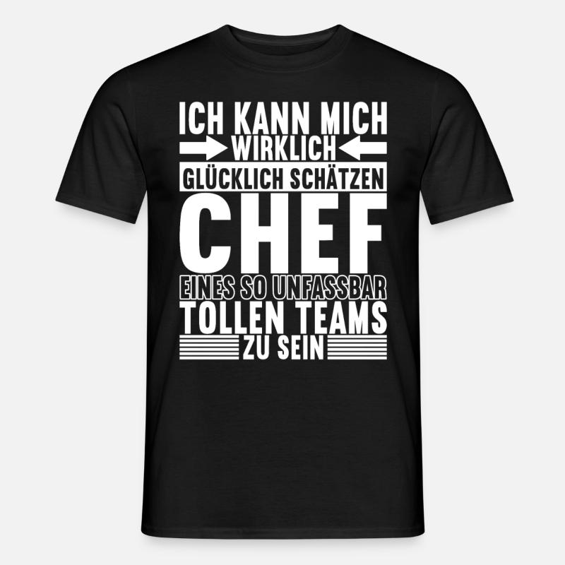 Abteilungsleiter Chef - Männer T-Shirt - Schwarz
