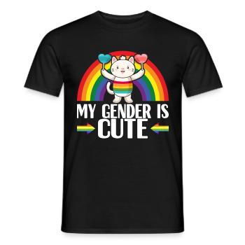 Fierté gaie LGBTQ - T-shirt homme - noir - Devant - AI Model Male 178 light (178cm)