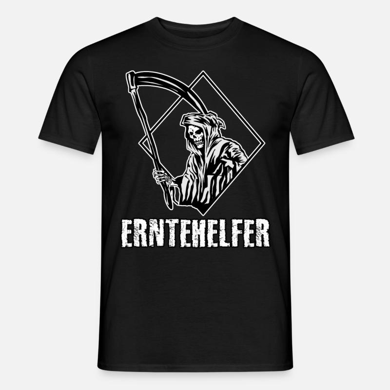 Sensenmann Erntehelfer Grim Reaper - Männer T-Shirt - Schwarz