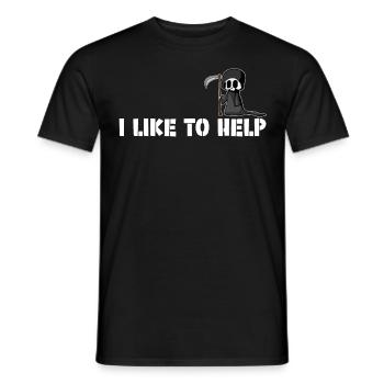 Grim Reaper Saying Joke Grim Reaper - Men's T-Shirt - black - Front - AI Model Male 178 light (178cm)