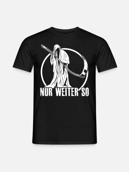 Sensenmann Menschenhasser Grim Reaper - Männer T-Shirt - Schwarz