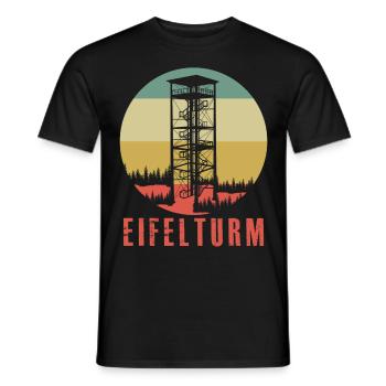 Eifel Eifeler Eifelturm Berge Eifler - Männer T-Shirt - Schwarz - Vorne - AI Model Male 178 light (178cm)