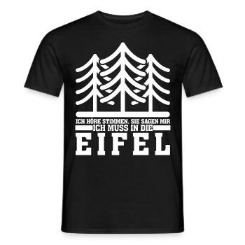 Eifel Eifeler Berge Wandern Eifler - Männer T-Shirt - Schwarz - Vorne - AI Model Male 178 light (178cm)