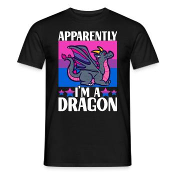 Bisexuels LGBTQ - T-shirt homme - noir - Devant - AI Model Male 178 light (178cm)