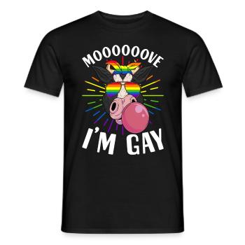 Fierté gaie LGBTQ - T-shirt homme - noir - Devant - AI Model Male 178 light (178cm)