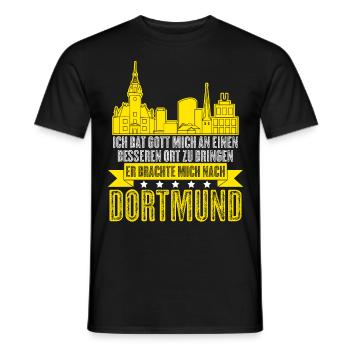 Dortmunder Stadt Ruhrpott Dortmund - Männer T-Shirt - Schwarz - Vorne - AI Model Male 178 light (178cm)